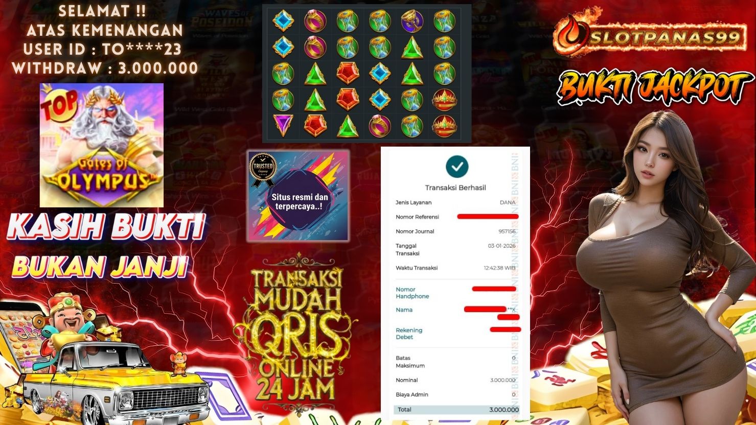 SLOTPANAS99 JACKPOT SLOT GATES OF OLYMPUS